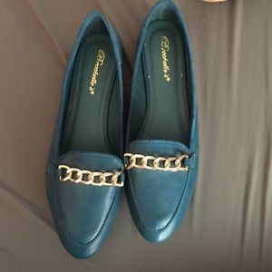 NWOT blue loafers