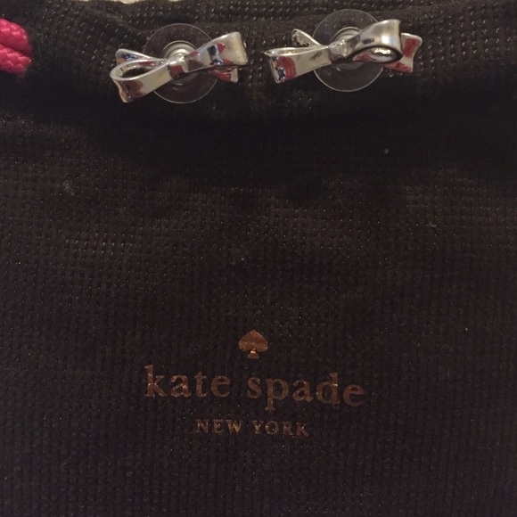 Kate spade silver bow earrings, NWOT