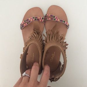 Frayed sandals
