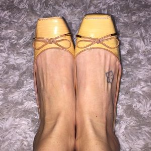 BCBG dark tan flats