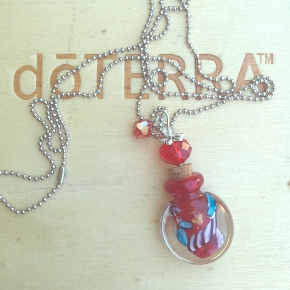 Hand blown glass essential oil defuser