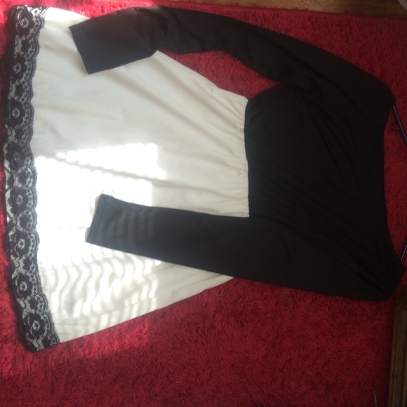 Black and white dress