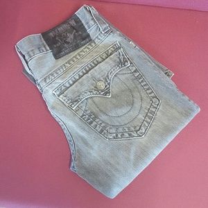 Men's Grey True Religion Jeans