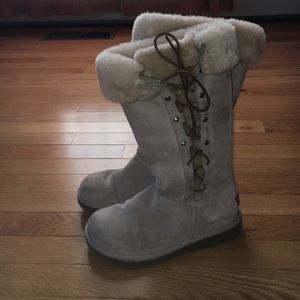 Lace up UGG boot