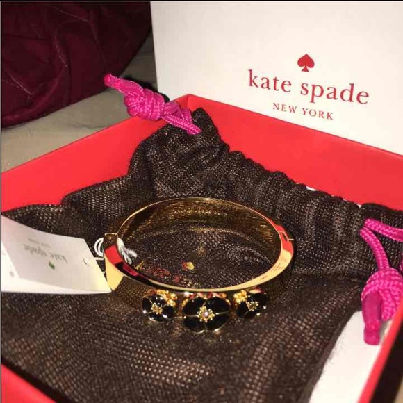 NWT Kate Spade Flutter Flowers Bangle Bracelet