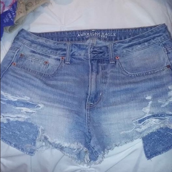 High waisted festival shorts
