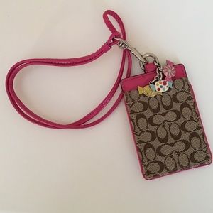 Authentic Coach ID lanyard