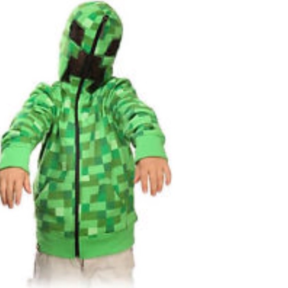 Minecraft Creeper Zip-Up Hoodie