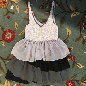 Layered ruffled bottom Free People tank