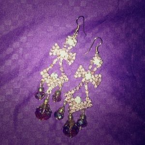 Lavender earrings