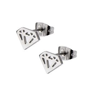 Diamond Cut-Out Stud Earrings