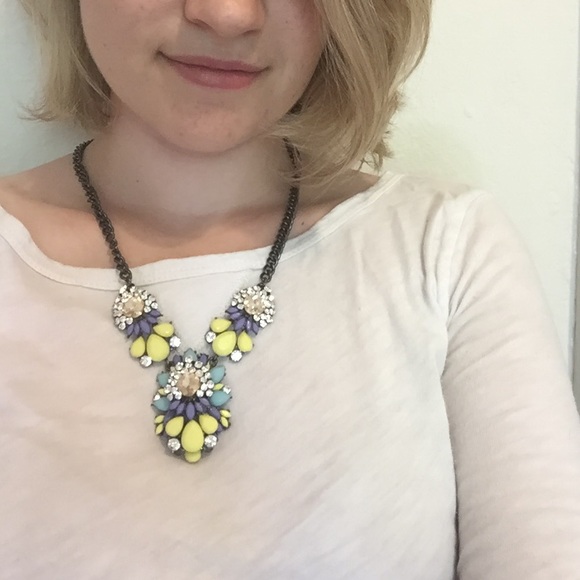 Colorful statement necklace