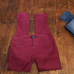 American Eagle maroon pants