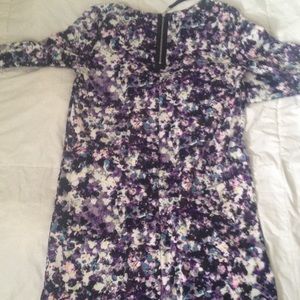 MAKE OFFER xs h&m floral purple dress