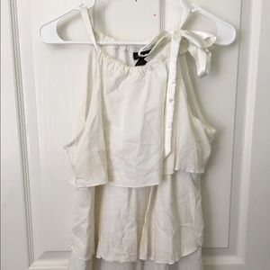 White ruffle dress
