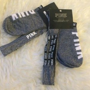 VS Pink Headband Socks Set
