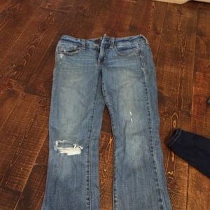 Faded American eagle jeans
