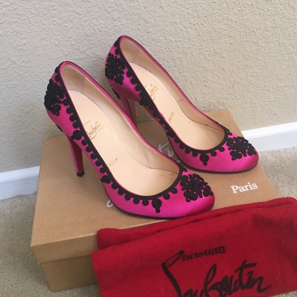 SOLD Christian Louboutin SAMIRA 100 Crepe Satin