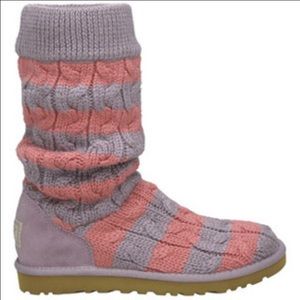 Knit striped Uggs