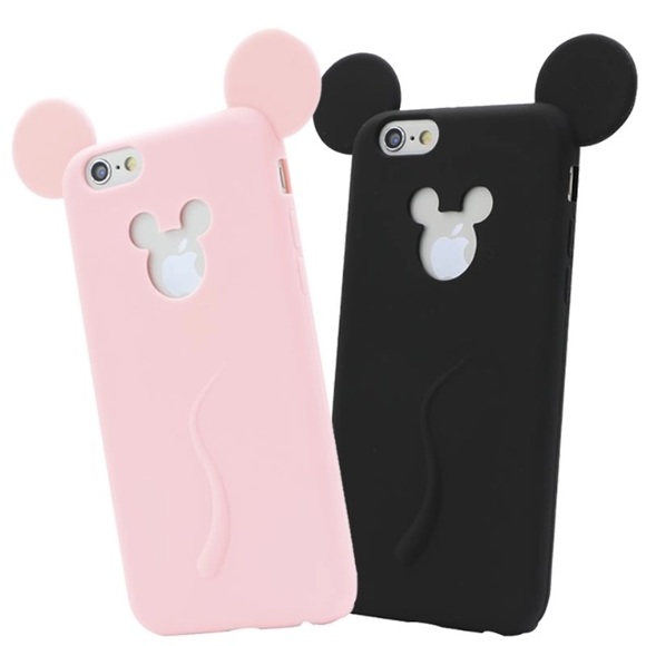 iPhone 6 rubber Mickey Mouse case with tail - Picture 1 of 2