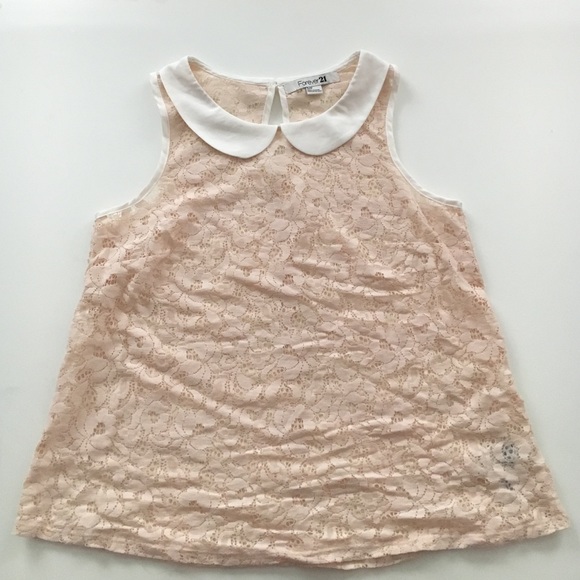 Peter Pan Collar Lace Top