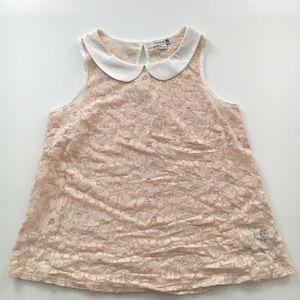 Peter Pan Collar Lace Top