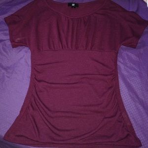 Burguny half sleeves shirt