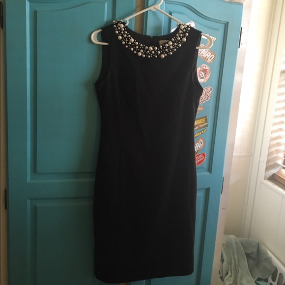 Calvin Klein black pearl dress