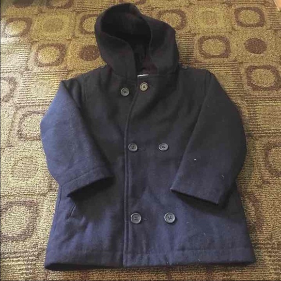 Boys Hooded Peacoat