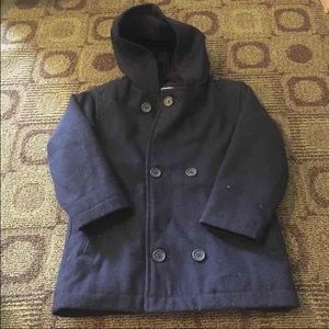 Boys Hooded Peacoat