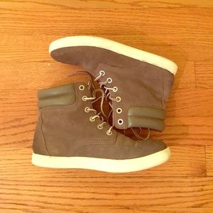 Gray Sam Edelman high tops