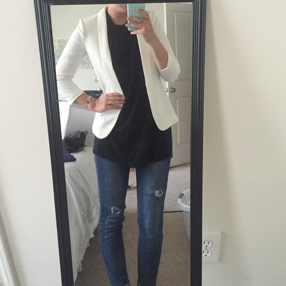 H&M white blazer sale today!