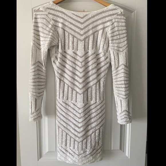White Sequin Dress