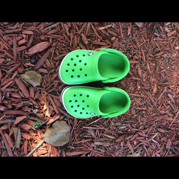 Crocs size 4-5 toddler.