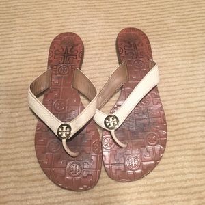 White Tory burch sandals