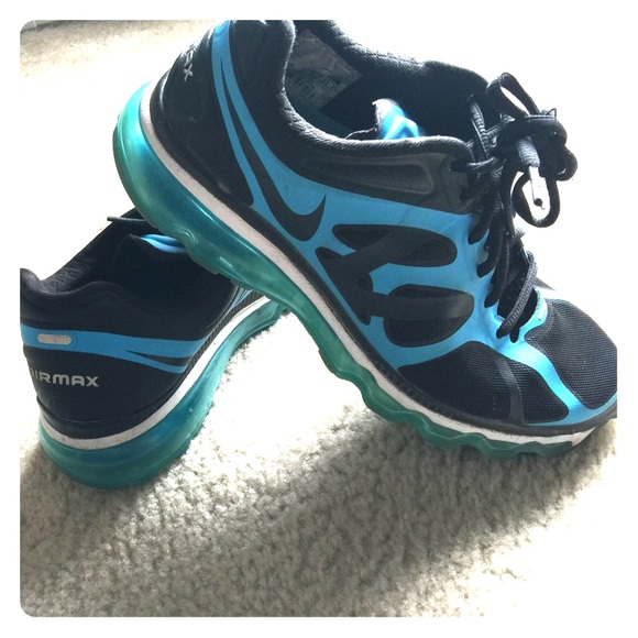 Deep sky blue & black Nike Air Max