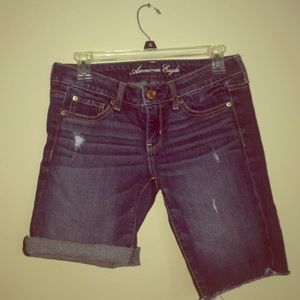 Size 4 American eagle long jean shorts