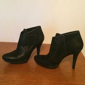 Black Leather Booties