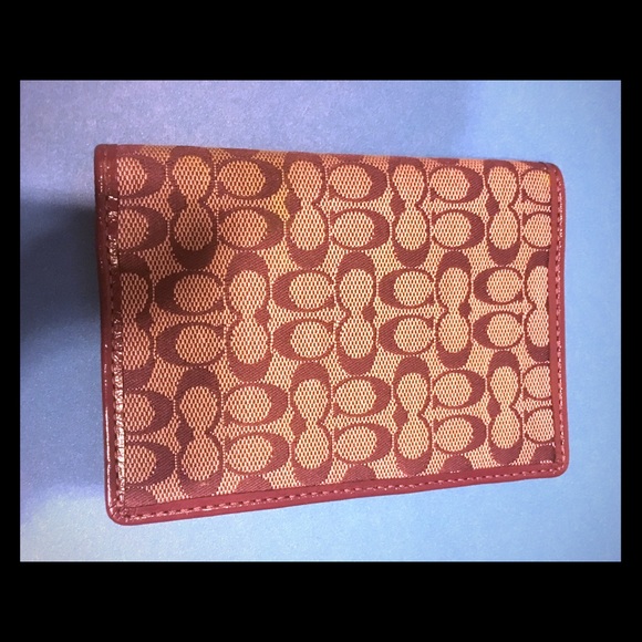 Coach passport holder