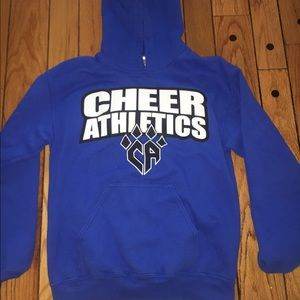 Cheer athletics blue sweatshirt
