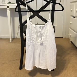 Lace and Cotton tank top