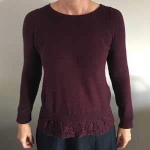 maroon sweater