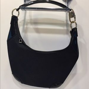 Gucci nylon black iconic logo hobo purse