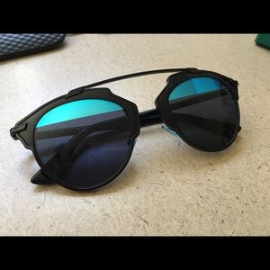 Dior so real sunglasses black and blue