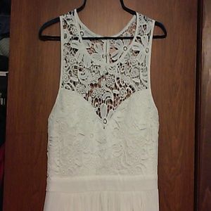 White Lace top dress
