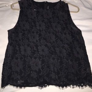 Black lace top