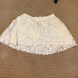 Lace with under skirt