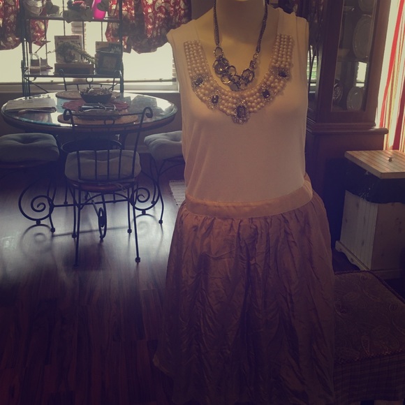 Size large made to go to knees, pearls and diamond