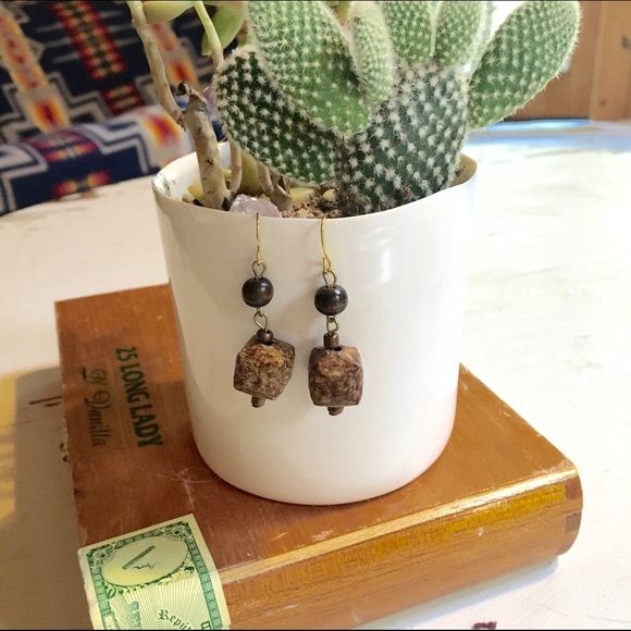 Wood Look Earrings