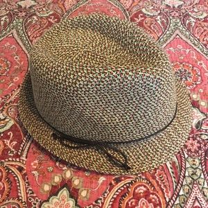 Multicolored adorable fedora hat w/ bow detailing